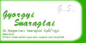 gyorgyi smaraglai business card